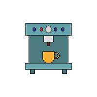 vector de máquina de espresso para presentación de icono de símbolo de sitio web