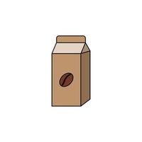 coffee package vector for website symbol icon presentation