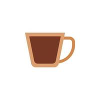 vector de taza de café para presentación de icono de símbolo de sitio web