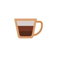 vector de taza de café para presentación de icono de símbolo de sitio web