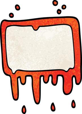 cartoon doodle bloody banner