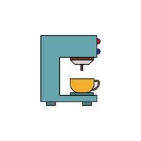 vector de máquina de espresso para presentación de icono de símbolo de sitio web