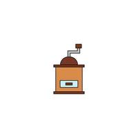 Grinder coffee vector for website symbol icon presentation