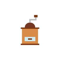 vector de molinillo de café para presentación de icono de símbolo de sitio web