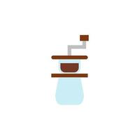 vector de molinillo de café para presentación de icono de símbolo de sitio web