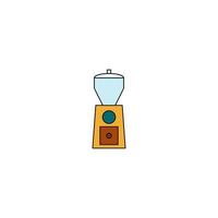 vector de molinillo de café para presentación de icono de símbolo de sitio web