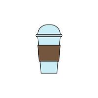 coffee cup plastic vector for website symbol icon presentation
