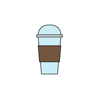 coffee cup plastic vector for website symbol icon presentation