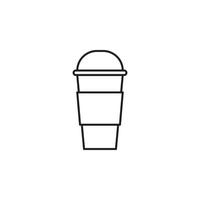 coffee cup plastic vector for website symbol icon presentation