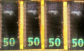 Illustration of glowing euro banknotes with a green kirlian aura around them. photo