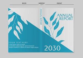 plantilla de diseño de portada de libro corporativo en a4. diseño con elementos botánicos. puede usarse para folletos, informes anuales, revistas, volantes, afiches, presentaciones comerciales, portafolios, pancartas, sitios web. vector