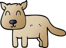 cartoon doodle calm dog vector