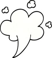 cartoon doodle gust of air vector