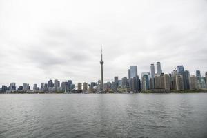 Skyline view of Toronto Ontario across the water