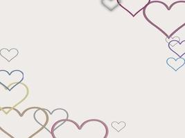 Heart motif background with gray color, suitable for cover templates photo