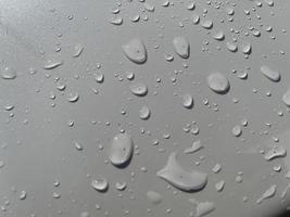 Water droplets perspective through white color surface good for multimedia content backgrounds photo