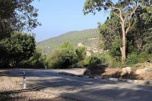 Highway in Israel from north to south photo