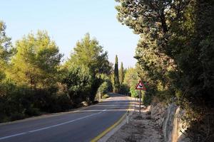 Highway in Israel from north to south photo