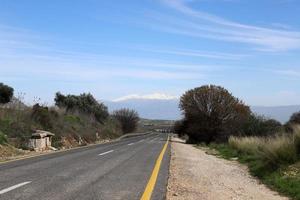 Highway in Israel from north to south photo