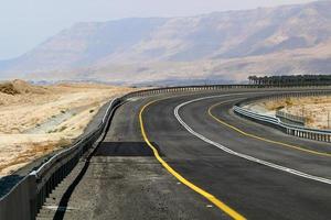 Highway in Israel from north to south photo