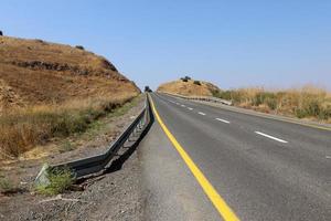 Highway in Israel from north to south photo