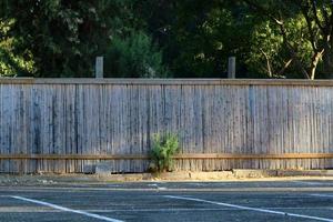 Fence in the city park on the shores of the Mediterranean Sea. photo