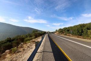 Highway in Israel from north to south photo