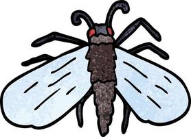 cartoon doodle fly vector