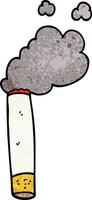 cartoon doodle cigarette vector