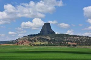 View of Geological Phenomenon Known as Devil's Tower photo