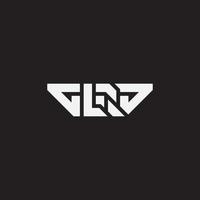 Initial letter G L R D monogram logo template. vector