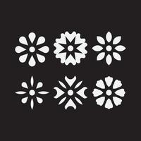 Simple flower icon vector