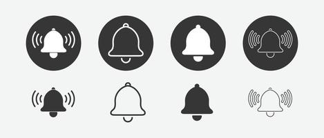 Notification bell icon. incoming inbox message. alarm icon vector