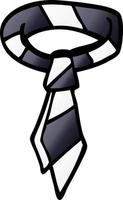 cartoon doodle office tie vector