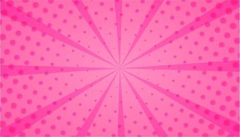 Pink pop art halftone background. Halftone texture comic book superhero vector background. Retro vector vintage kitsch illustration drawing