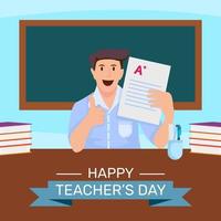 feliz Día del Profesor vector