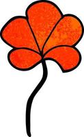 cartoon doodle flower vector