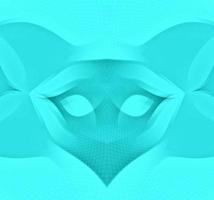 Bright Light Blue Color Abstract Background.Neon twisted light effect wallpaper.Wave background with duotone geometric compositions. photo