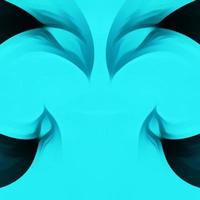 Bright Light Blue and Black Color Abstract Background.Neon twisted light effect wallpaper.Wave background with duotone geometric compositions. photo