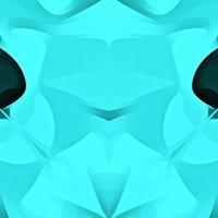 Bright Light Blue and Black Color Abstract Background.Neon twisted light effect wallpaper.Wave background with duotone geometric compositions. photo