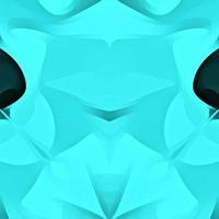 Bright Light Blue and Black Color Abstract Background.Neon twisted light effect wallpaper.Wave background with duotone geometric compositions. photo