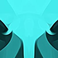 Bright Light Blue and Black Color Abstract Background.Neon twisted light effect wallpaper.Wave background with duotone geometric compositions. photo