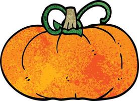 cartoon doodle winter squash vector