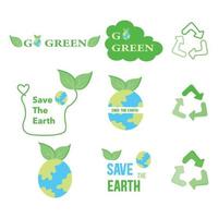 kind of save the earth. 2D vector