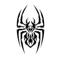 ilustración vectorial gráfico del tatuaje de diseño de arte tribal de araña vector