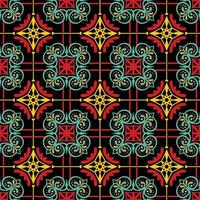 Seamless pattern decorative, flower pattern in vintage mandala style for tattoos, fabrics or decorations and more vector
