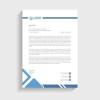 Modern and attractive letterhead template vector