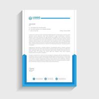 Modern and attractive letterhead template vector