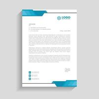 Modern and attractive letterhead template vector