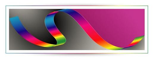 Rainbow Blend Background Layers Abstract vector